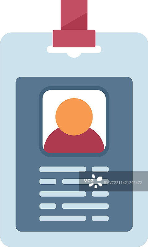 会员身份卡图标扁平通行证模板图片素材
