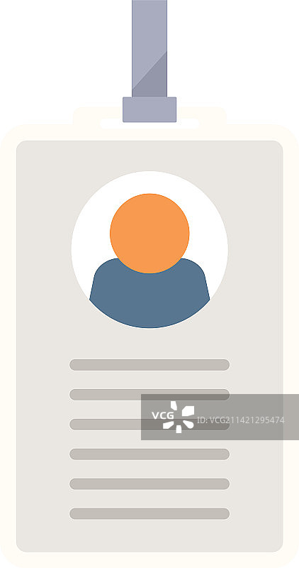 扁平风照片证件卡套icon图片素材