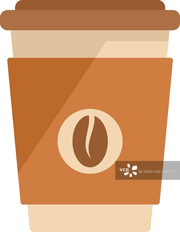 扁平风格香料咖啡杯图标图片素材