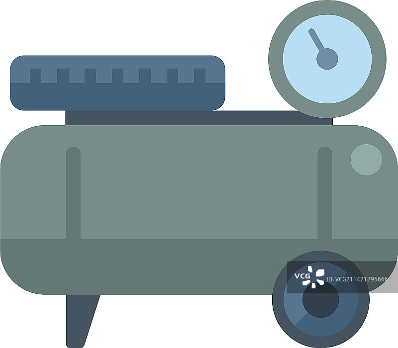 扁平风格的油漆压缩机图标图片素材