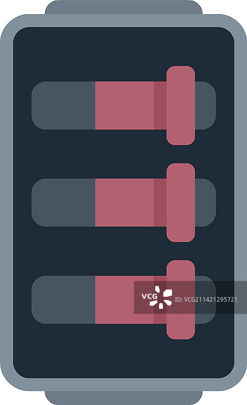 断路器设备图标扁平电路盒图片素材