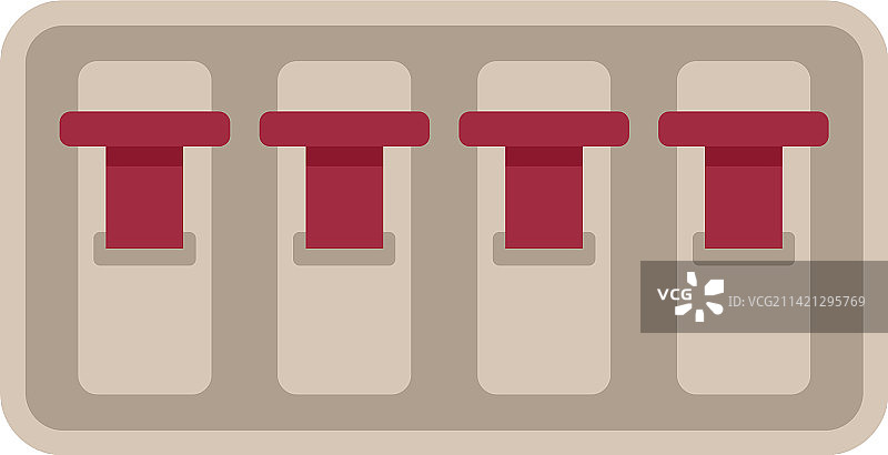 面板断路器图标扁平配电箱图片素材