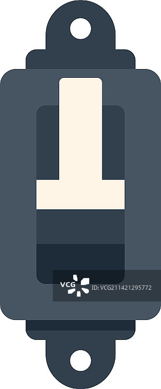 断路器开关平面电路盒图标图片素材