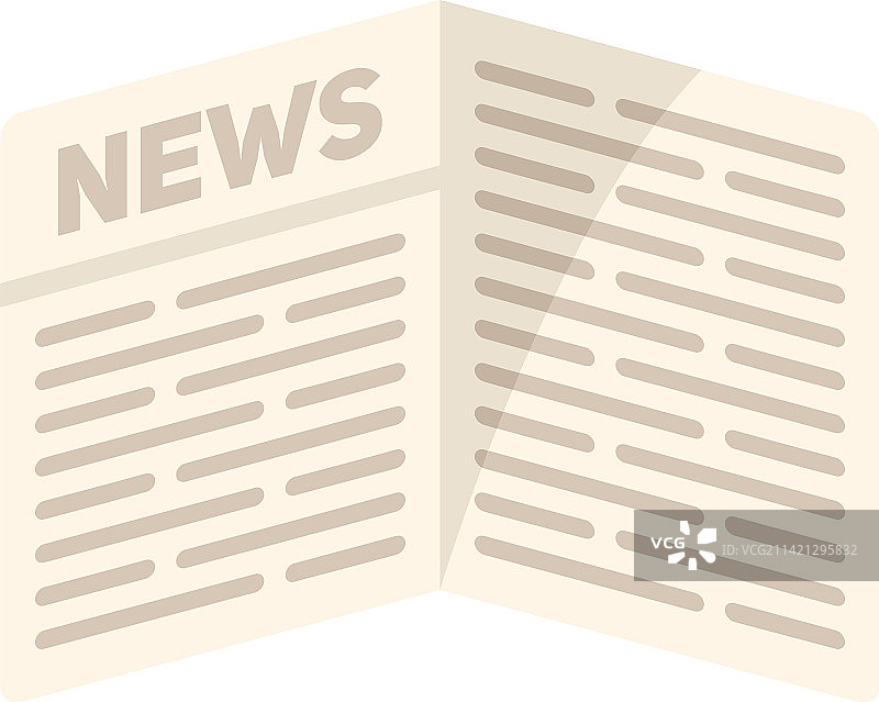 扁平风格商业报纸图标图片素材