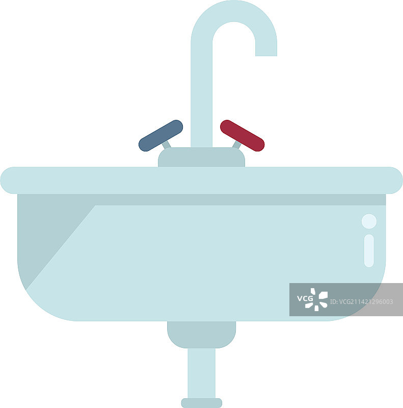 洗脸盆扁平服务排水图标图片素材