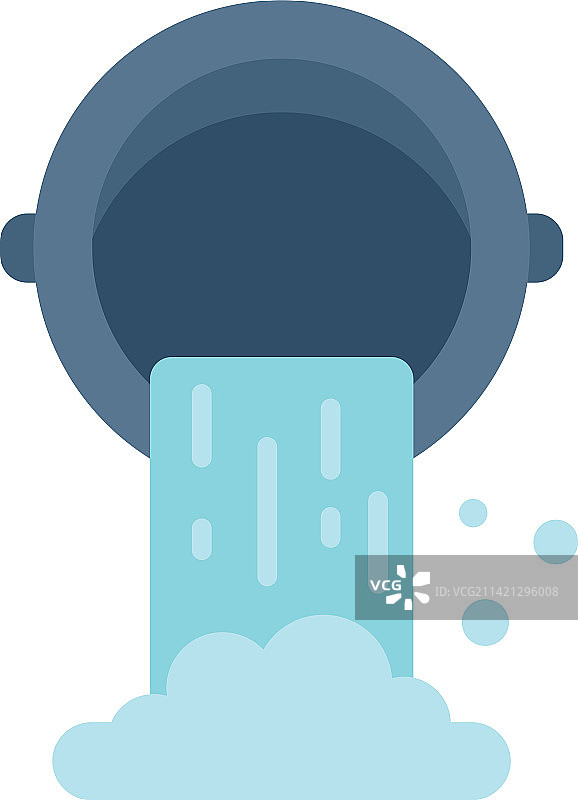 工业水管图标扁平污水处理图片素材