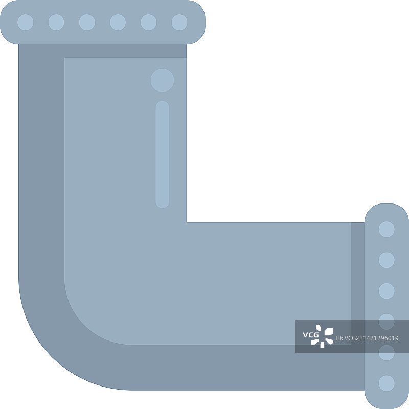 管道转角图标，扁平水管下水道图片素材