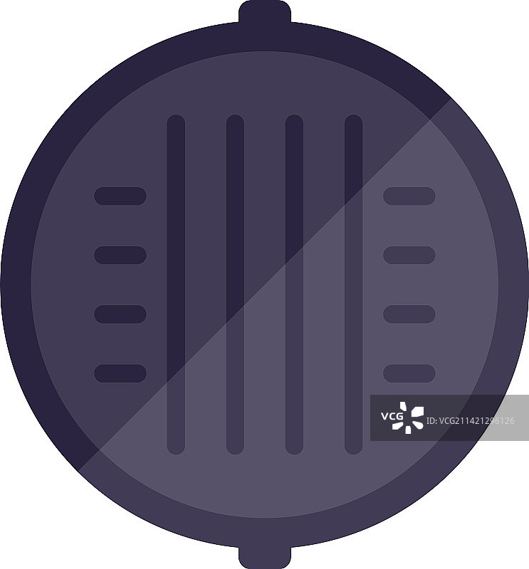 排水井盖图标（扁平风格）图片素材