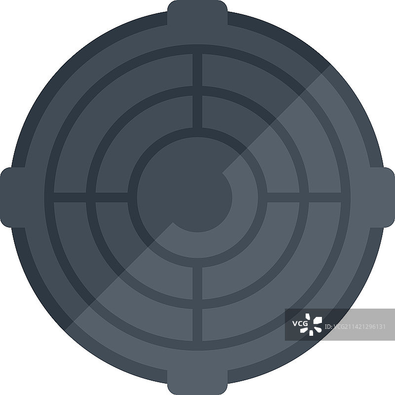 井盖平面图标图片素材