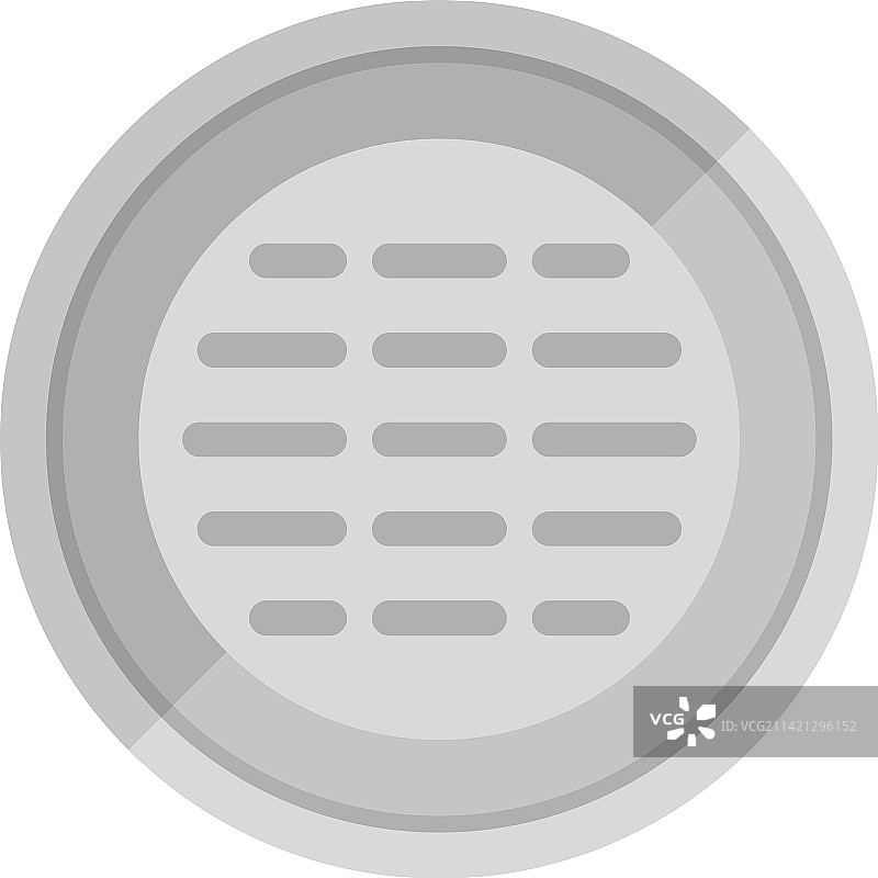 垃圾井盖扁平图标图片素材