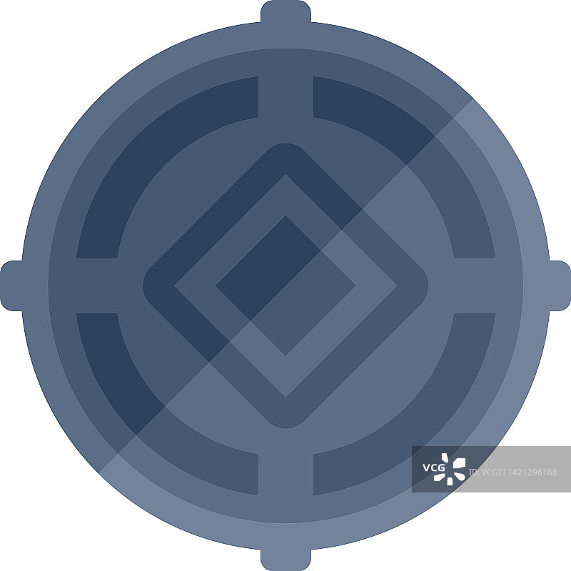 城市道路上的井盖图标图片素材