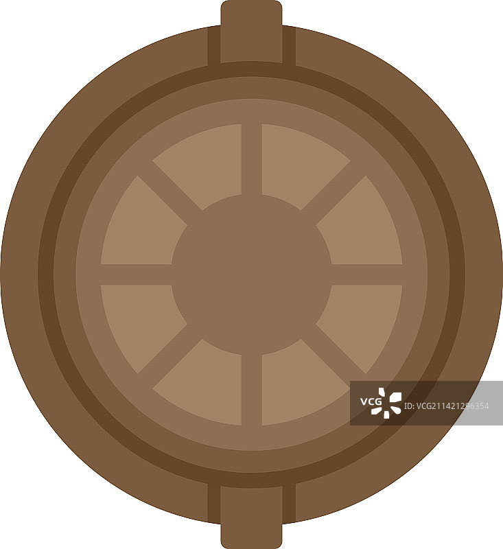 扁平风格咖啡胶囊图标俯视图图片素材