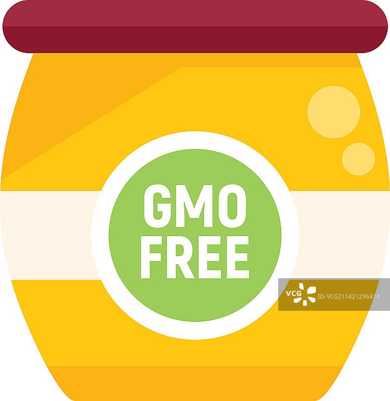 非转基因罐子图标扁平DNA食品图片素材