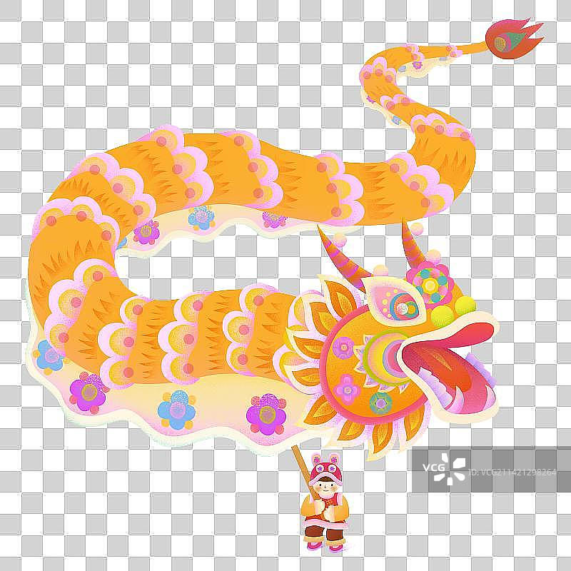 节日舞龙灯免抠元素热闹喜庆春节元宵节庆祝图片素材