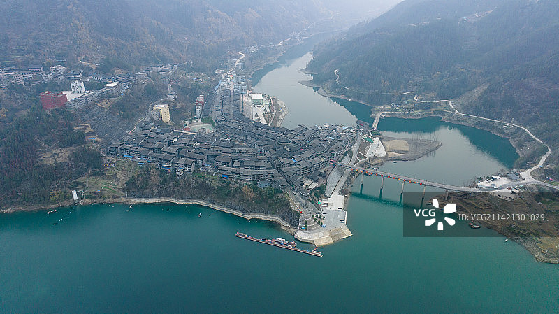 沿河县思渠镇美丽乡镇图片素材