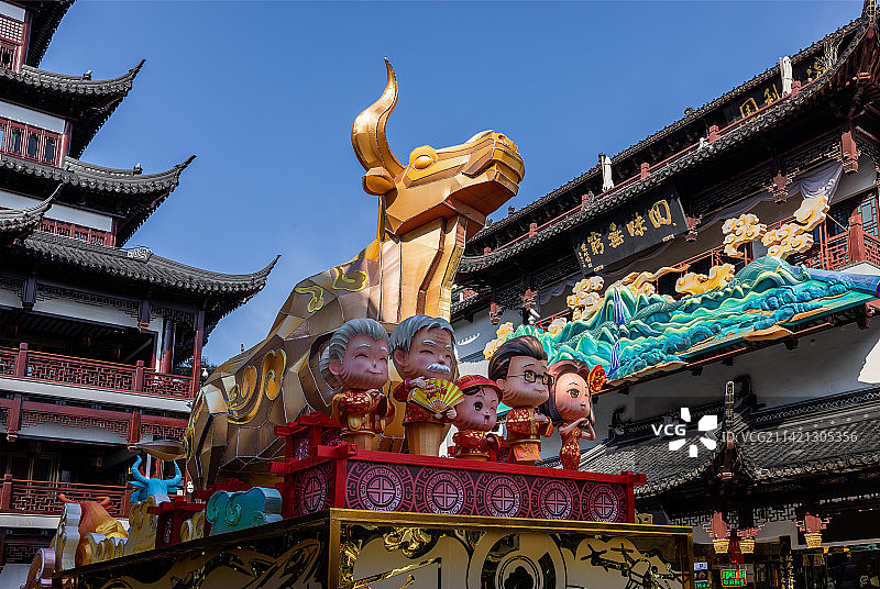 牛年春节元宵豫园灯会图片素材