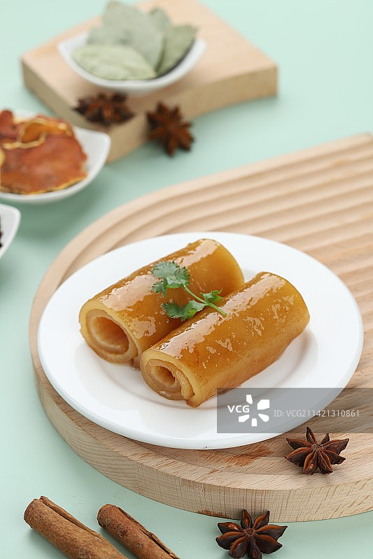 卤味猪皮图片素材