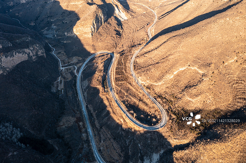 门头沟盘山公路图片素材