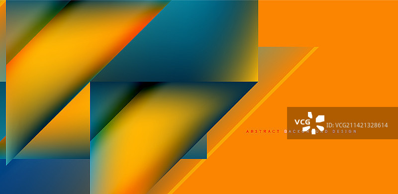 动态三角形设计与流体梯度颜色图片素材