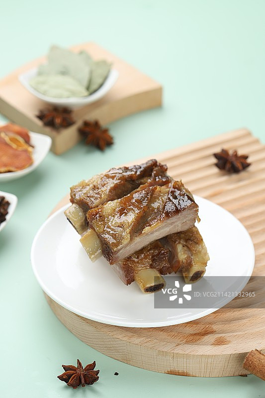 卤排骨图片素材