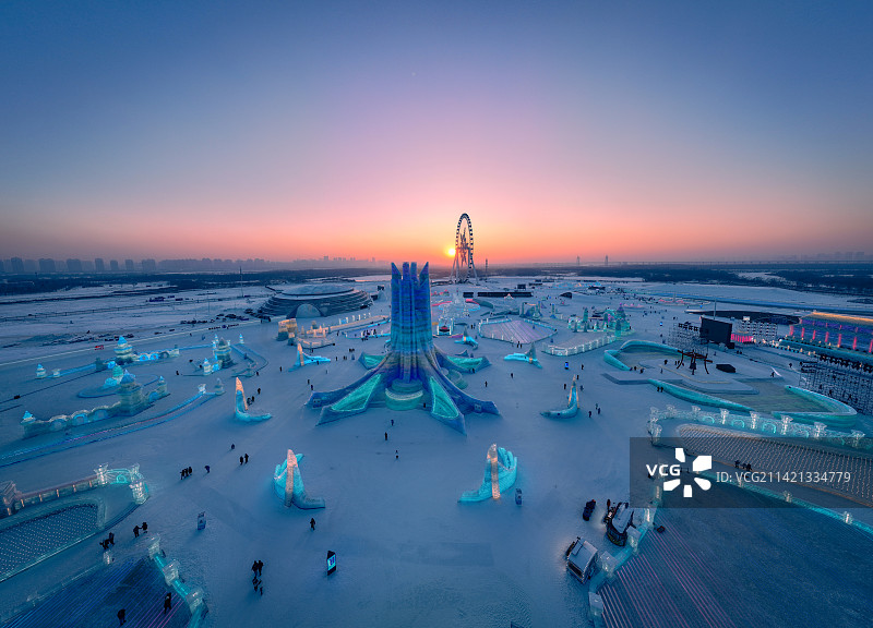 哈尔滨冰雪大世界图片素材
