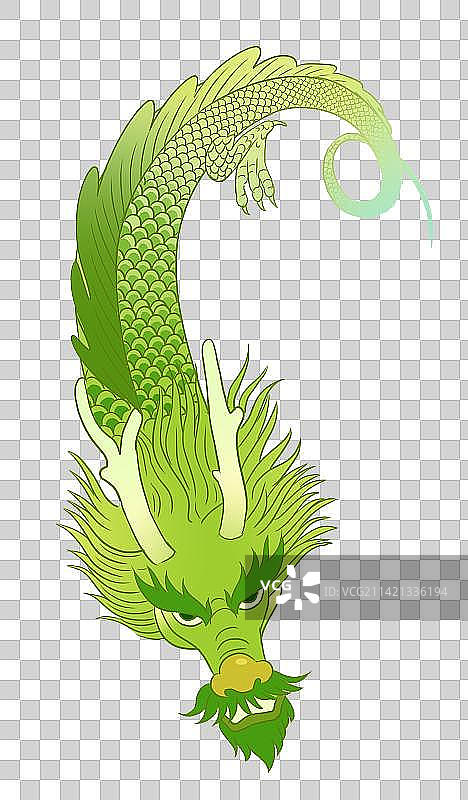 中国风新中式古风古典传统文化神话角色动物神龙元素插画图片素材