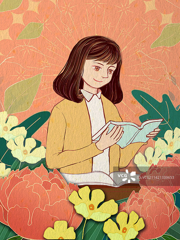 看书的老师图片素材