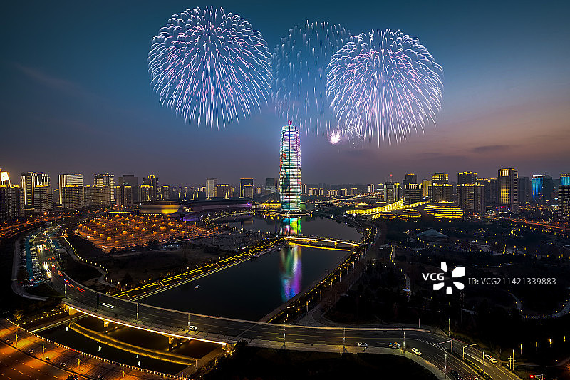 中国河南郑州千玺广场商务区图片素材