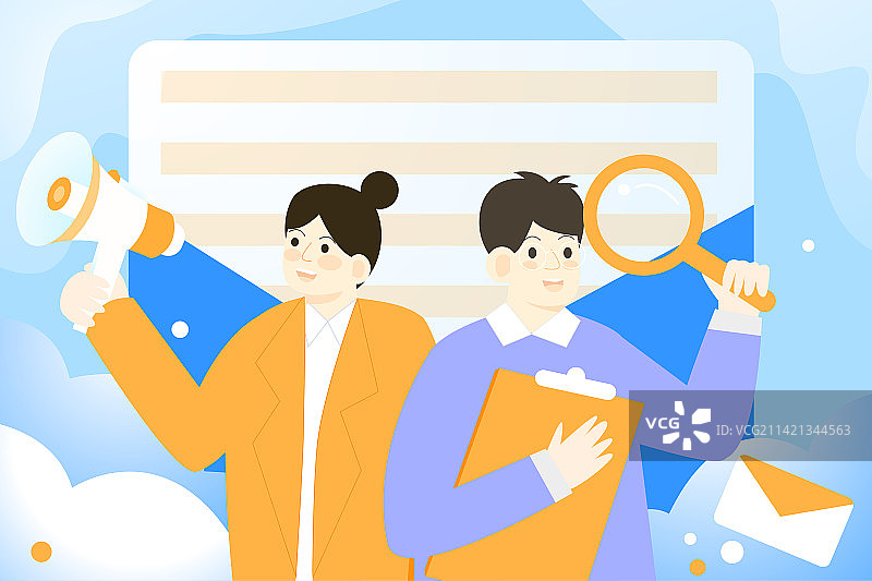 卡通节日办公企业任务春季招聘人才需求春招面试聘请求职账单计划HR程序员应聘者商务数据股票扁平矢量插画图片素材