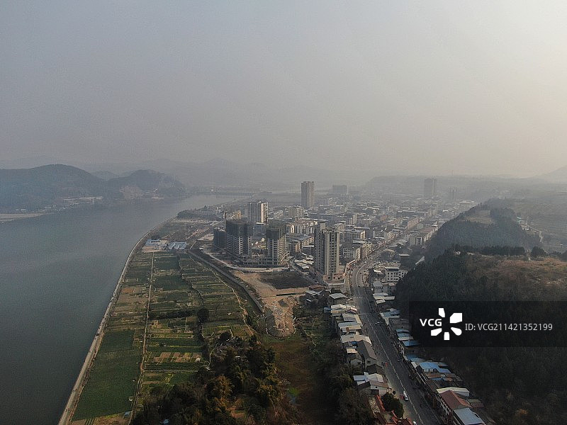 四川遂宁射洪金华镇航拍图片素材