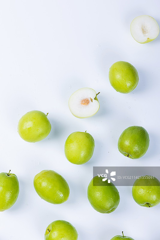 新鲜脆甜的水果牛奶大青枣图片素材