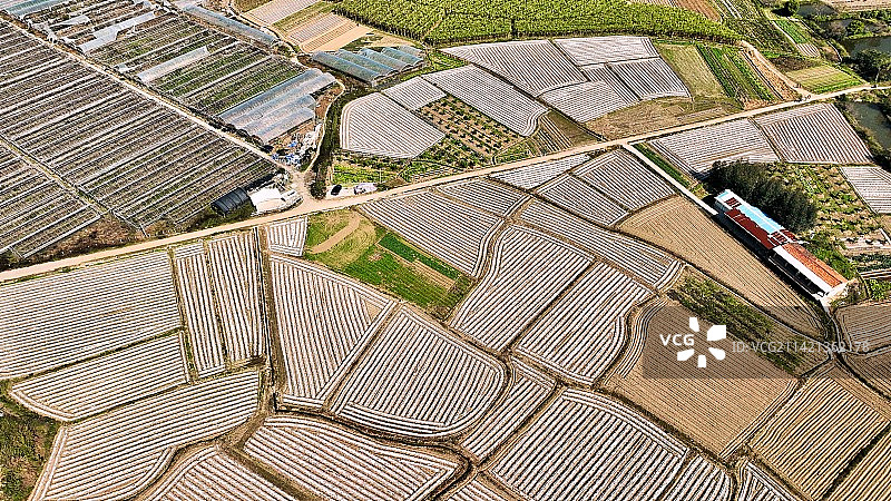 农业领域的高角度视角图片素材