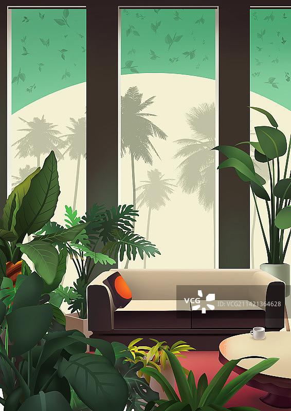 时尚植物室内图片素材