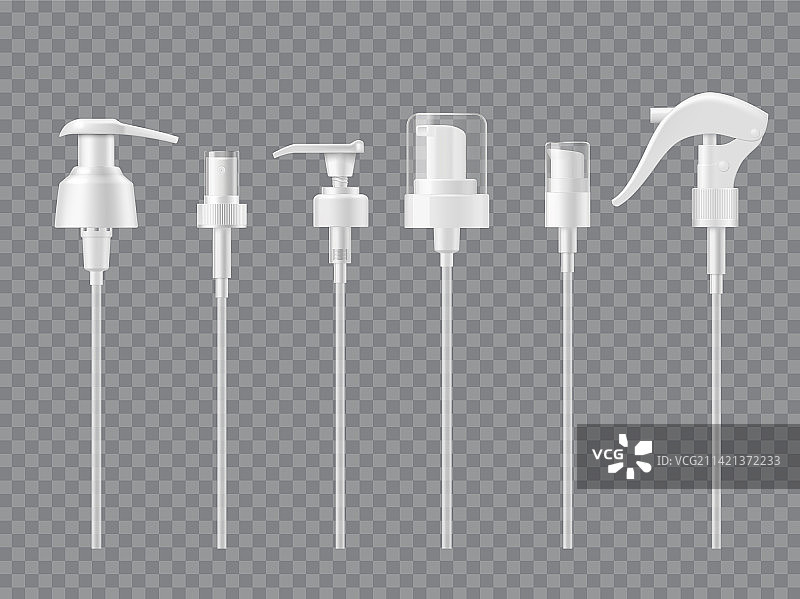滴管按压瓶或化妆品容器盖图片素材