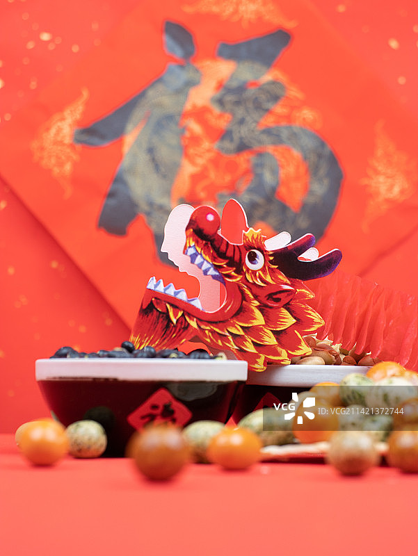 二月二龙头节龙抬头炒豆子吃豆子图片素材