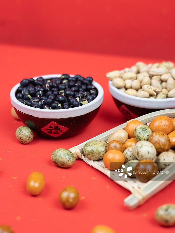 二月二龙头节龙抬头炒豆子吃豆子图片素材