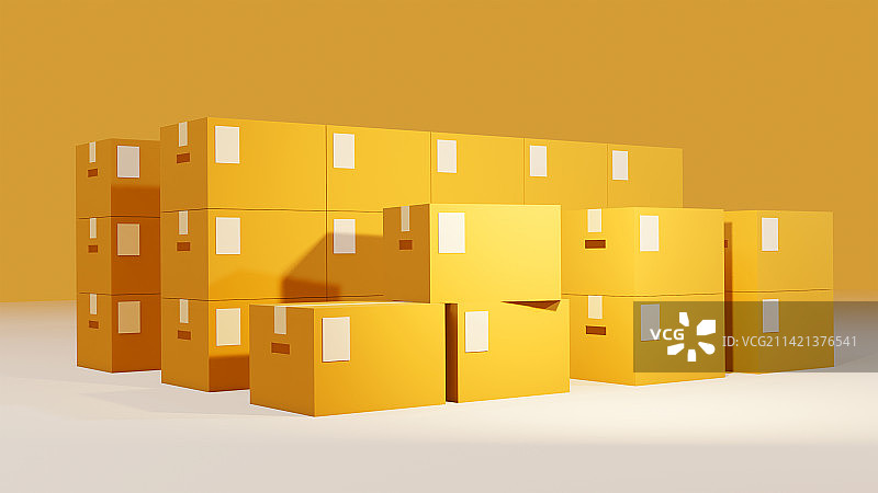 3D快递箱子图片素材