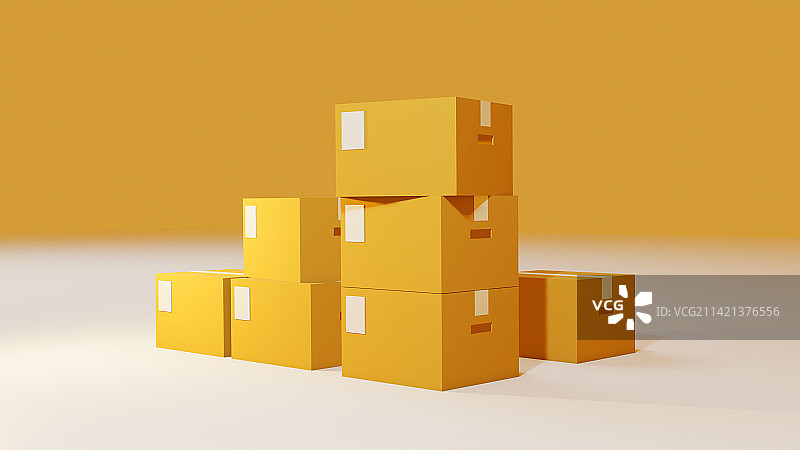 3D快递箱子图片素材