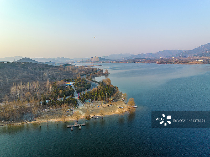 济南莱芜雪野湖图片素材