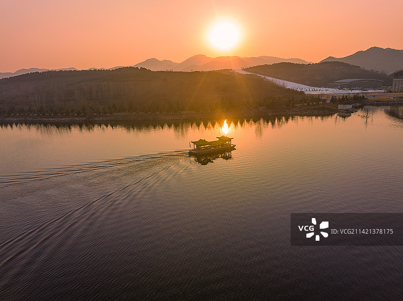 济南莱芜雪野湖图片素材