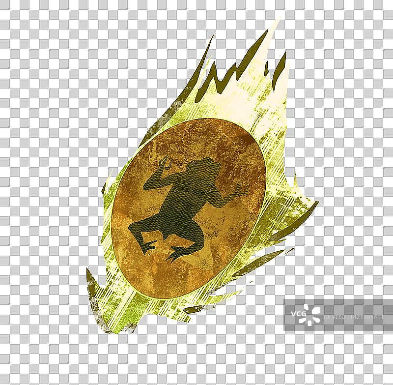 远古月亮插画元素图片素材