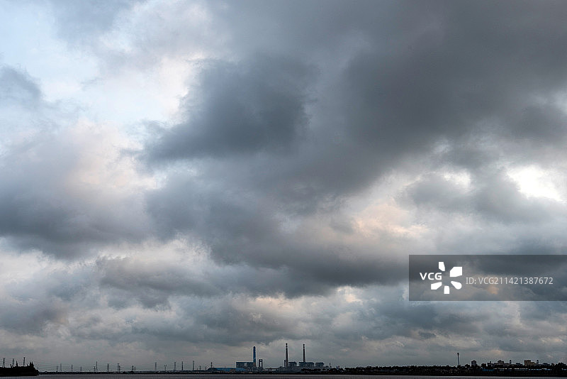 电力 双碳 云景图片素材