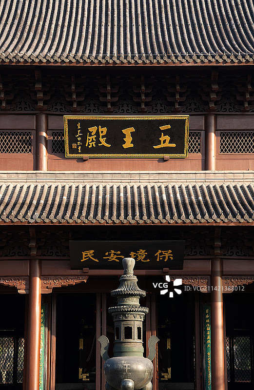 杭州西湖畔钱王祠五王殿图片素材