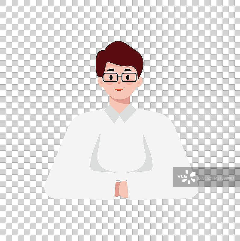 商务企业员工应聘面试矢量人物插画元素图片素材