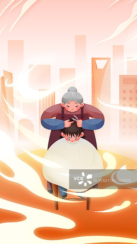 二月初二龙抬头-海报插画图片素材