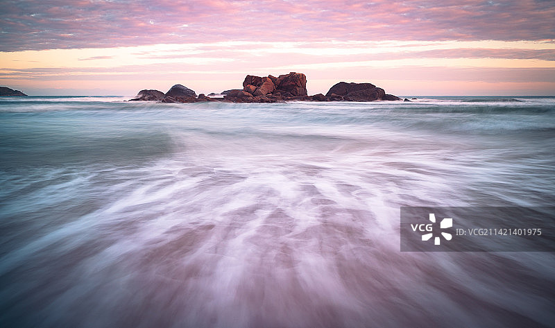 石梅湾远眺图片素材