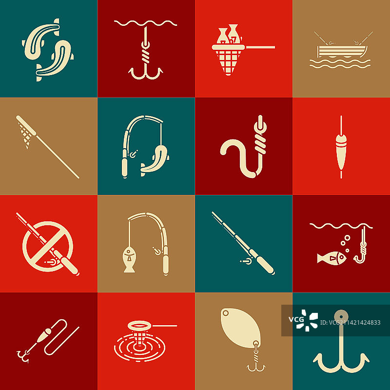 水下鱼钩和浮漂图片素材