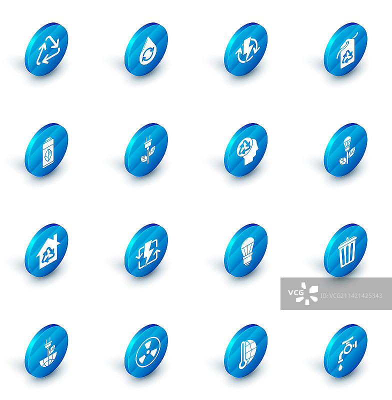 带可再充电标签的清洁水回收图片素材