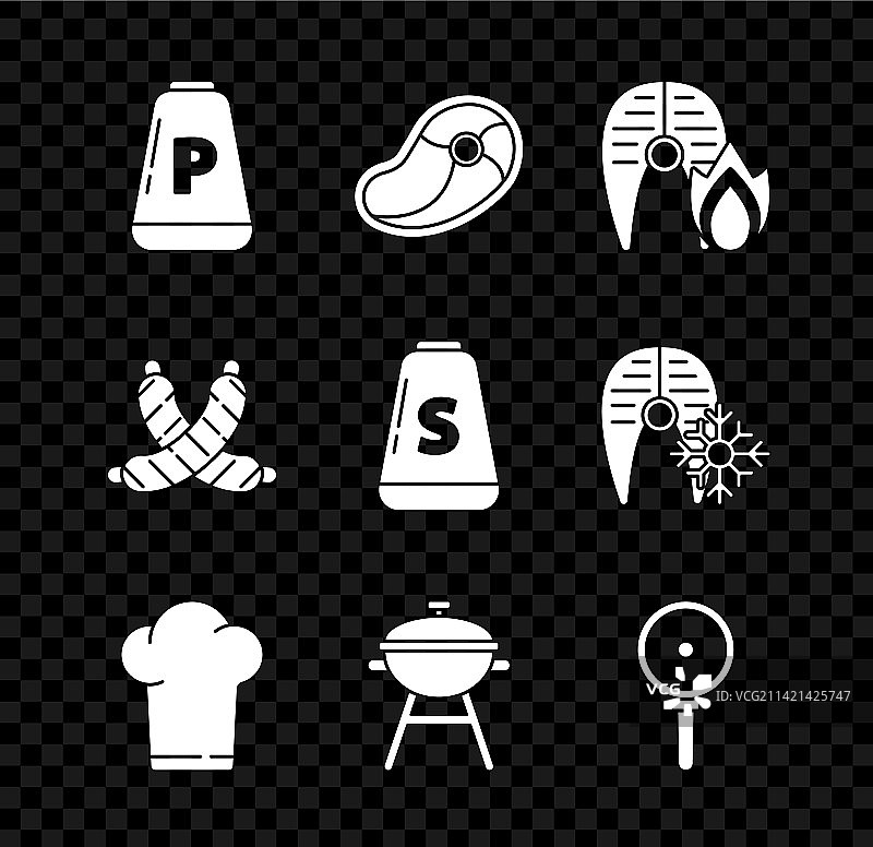 胡椒牛排烤鱼套餐图片素材