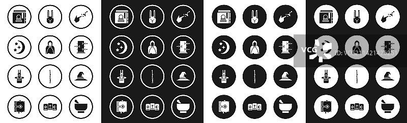 咒语斗篷披风月亮星星魔法合集图片素材